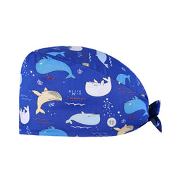Puppy Animals Print Working Cap Unisex Cotton Hat with Sweatband