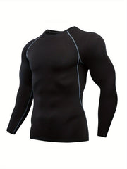 Men's Long Sleeve Compression Shirt Moisture Wicking Baselayer