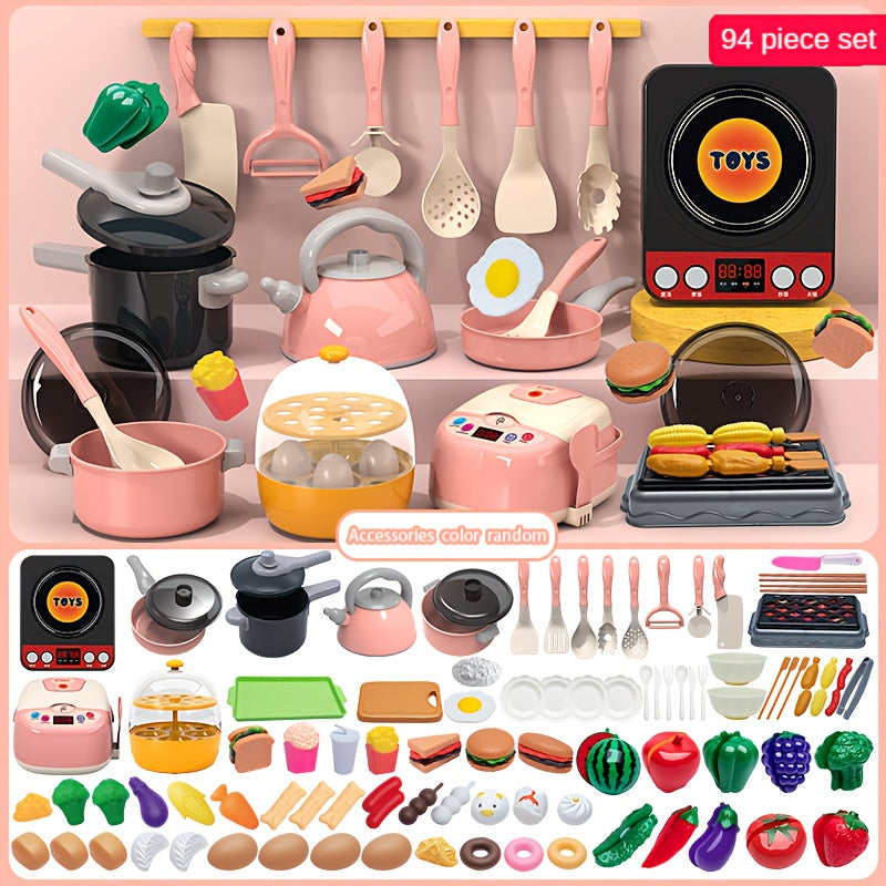 Kitchen Toy Set for Boys and Girls Cooking Simulation Gift