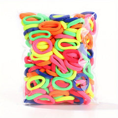 50pcs Colorful Hair Tie Ponytail Holders Scrunchies Hair Accessories for Baby Gi