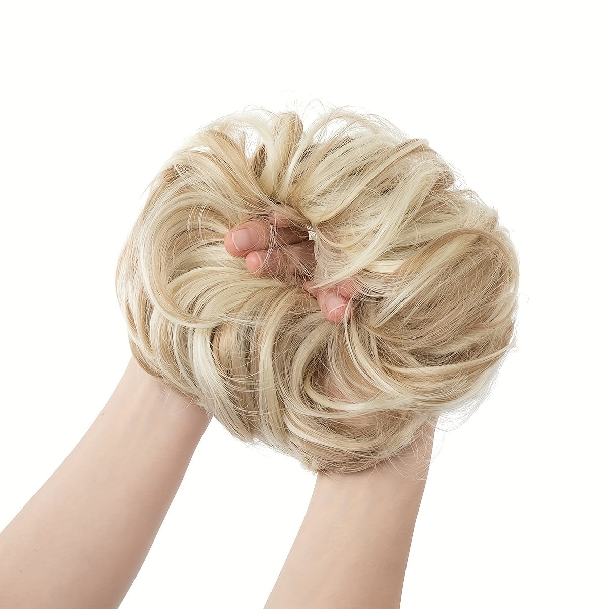 Wavy Curls Chignon Hair Piece for Women's Daily Wear