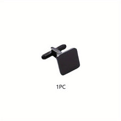Stainless Steel Square Engraved Cufflinks Men
