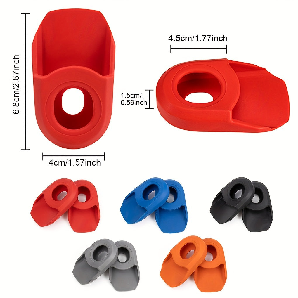 2 Pack Bike Crank Arm Protector - Silicone Cover