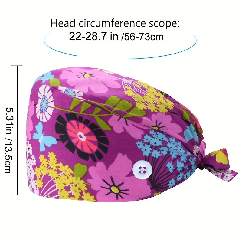 Cartoon Adjustable Work Cap For Women Animal Printed Working Hat