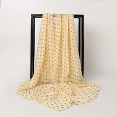 Polka Dot Silksquare Scarf Thin Breathable Shawl Soft Sunproof Scarf