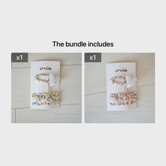 Girls Floral Print Hair Clip Hair Accessories