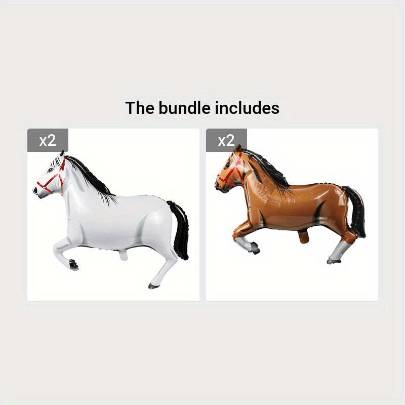 Large Horse Balloon Foil Aluminum Themed Party Decorations Baby Shower Supplies