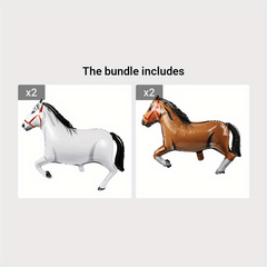 Large Horse Balloon Foil Aluminum Themed Party Decorations Baby Shower Supplies