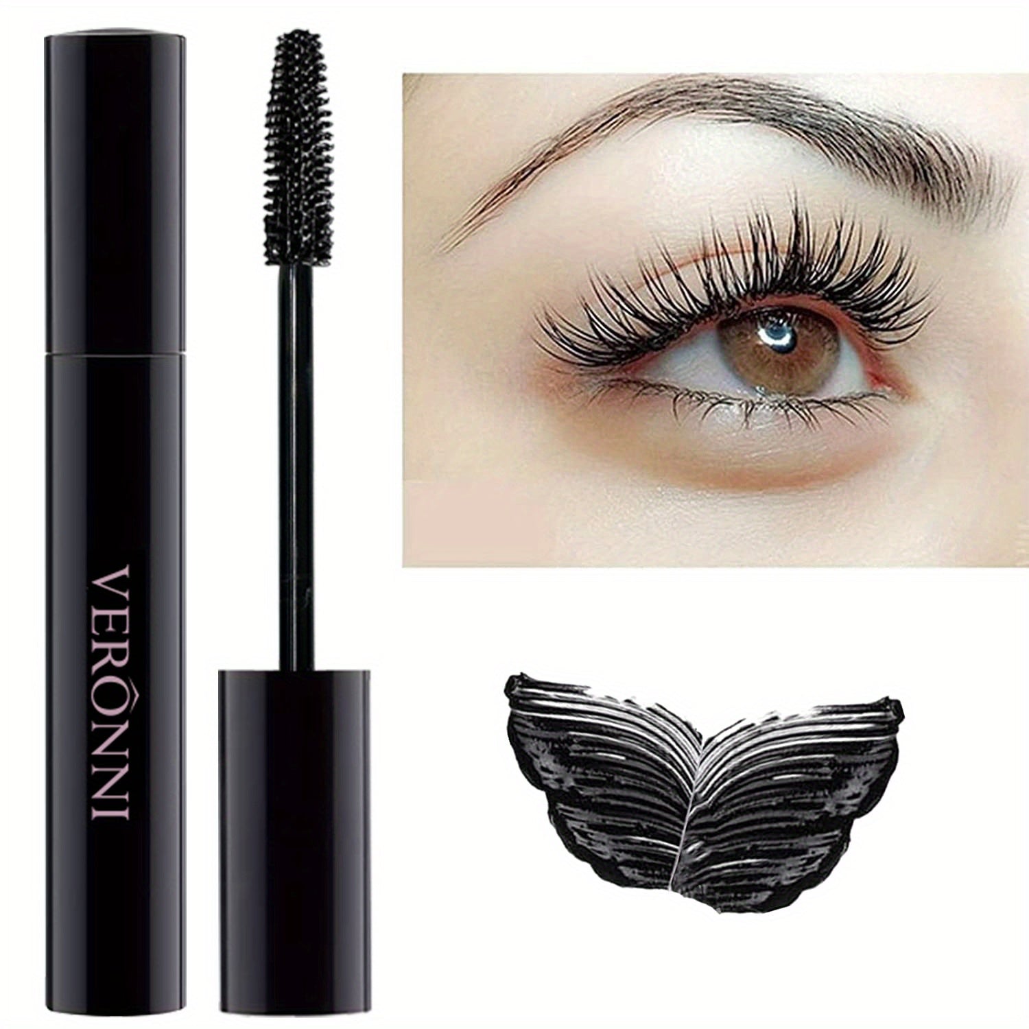4D Silk Fiber Lash Mascara Waterproof Long Lasting Makeup Cosmetics