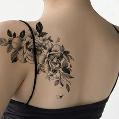 Waterproof Floral Arm Tattoo Stickers Lasting 2-5 Days Realistic Design