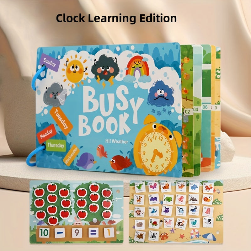 Vehicle Themed Busy Book Educational Activity Set
