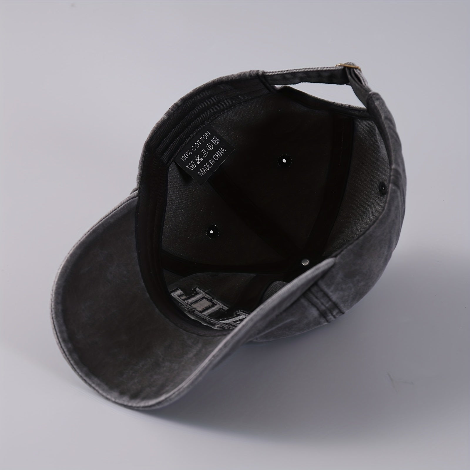 3D Embroidery Letter Baseball Cap Denim Retro Duck Tongue Cap