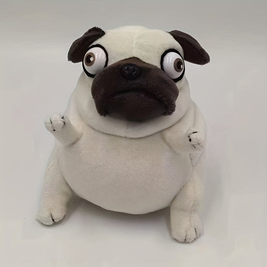 Plush Fat Dog Stuffed Animal Soft Cuddle Pet Toy