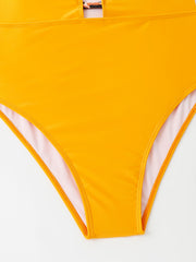  Solid One Piece Swimsuit Women's High Stretch Bathing Suit