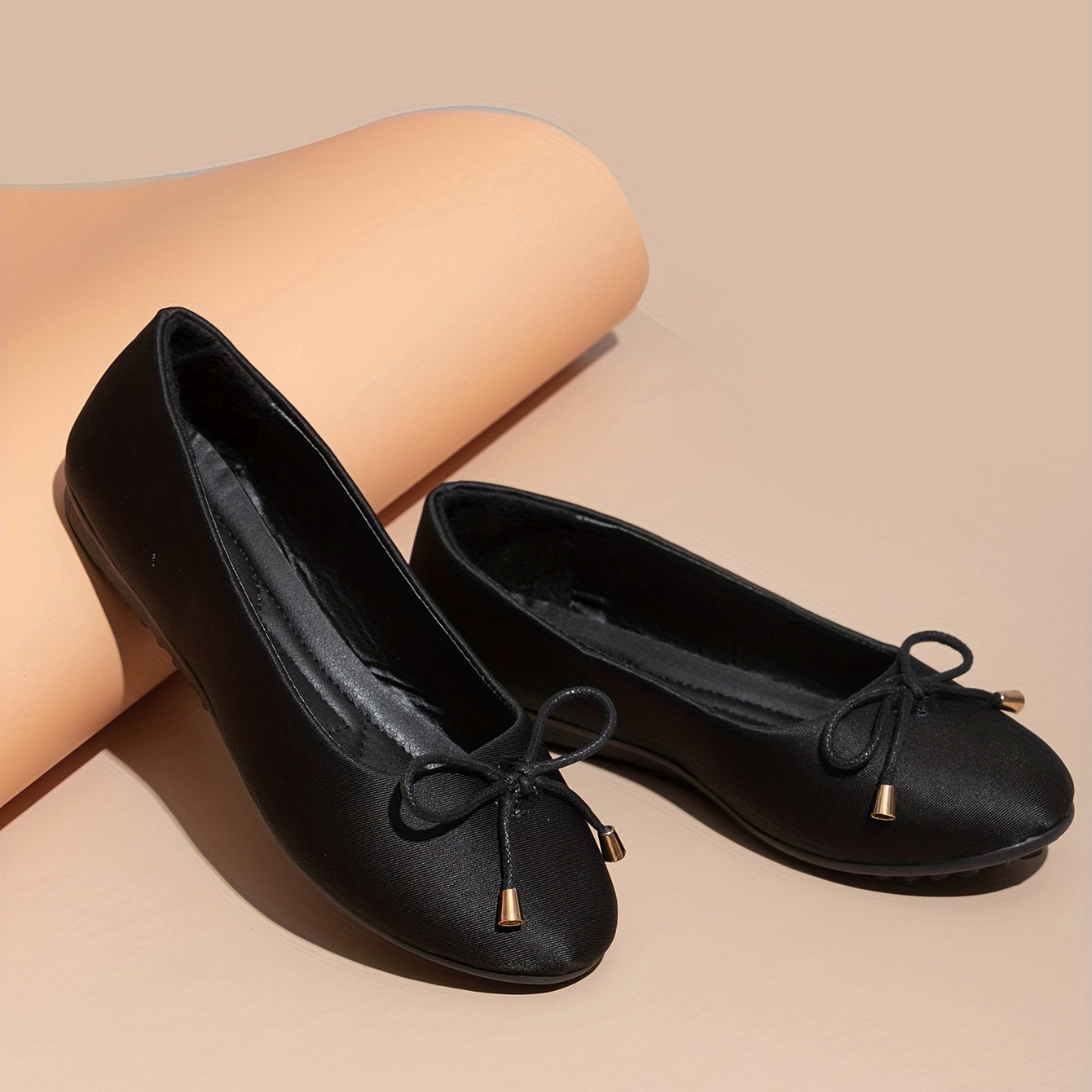 Women's Bowknot Ballet Flats Slip On Soft Sole Anti skid Shoes