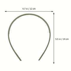 10pcs Teethed Head Hoop Matte Solid Headband Hair Band Hair Accessories