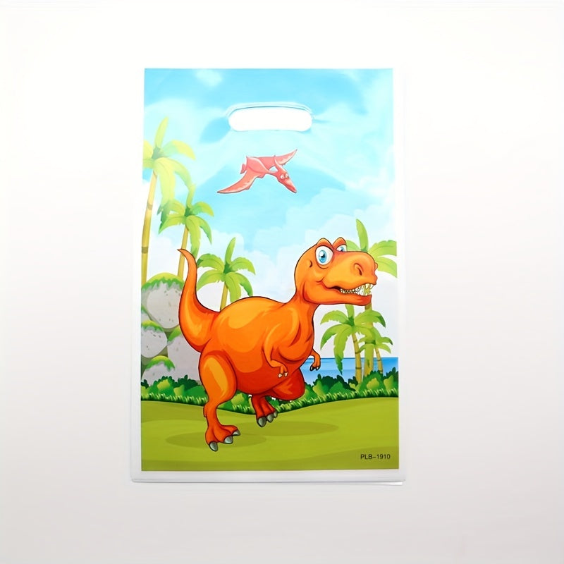 10pcs Dinosaur Gift Bag Kids Jungle Animal Birthday Party Supplies