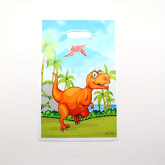 10pcs Dinosaur Gift Bag Kids Jungle Animal Birthday Party Supplies