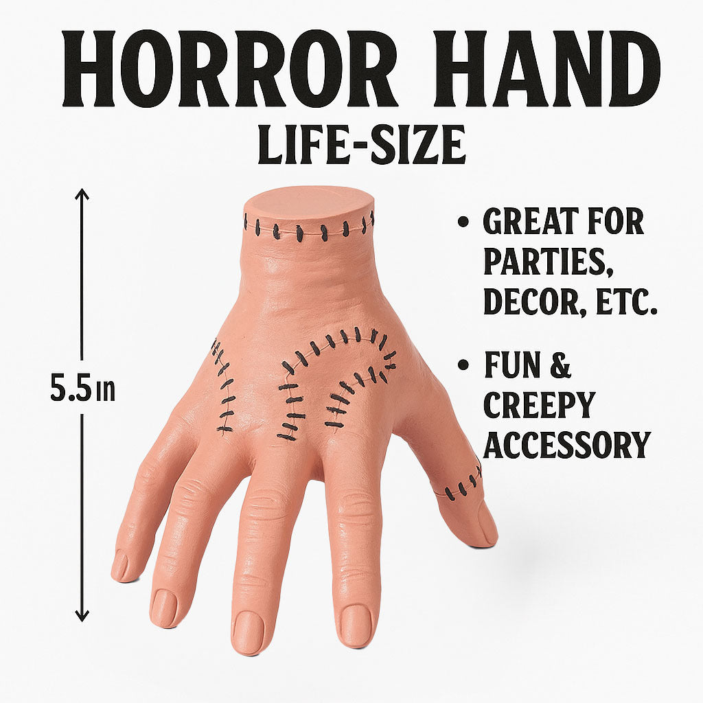 Realistic Silicone Horror Hand Prop for Halloween Parties Cosplay Spooky Decor