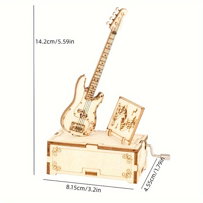 DIY Saxophone Puzzle Wooden Music Box Ideal Birthday Gift Teens
