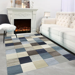 Fluffy Faux Wool Area Rugs Non-slip Large Carpet