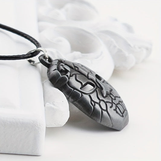 Boy's Ancient Tin Imitating Face Necklace