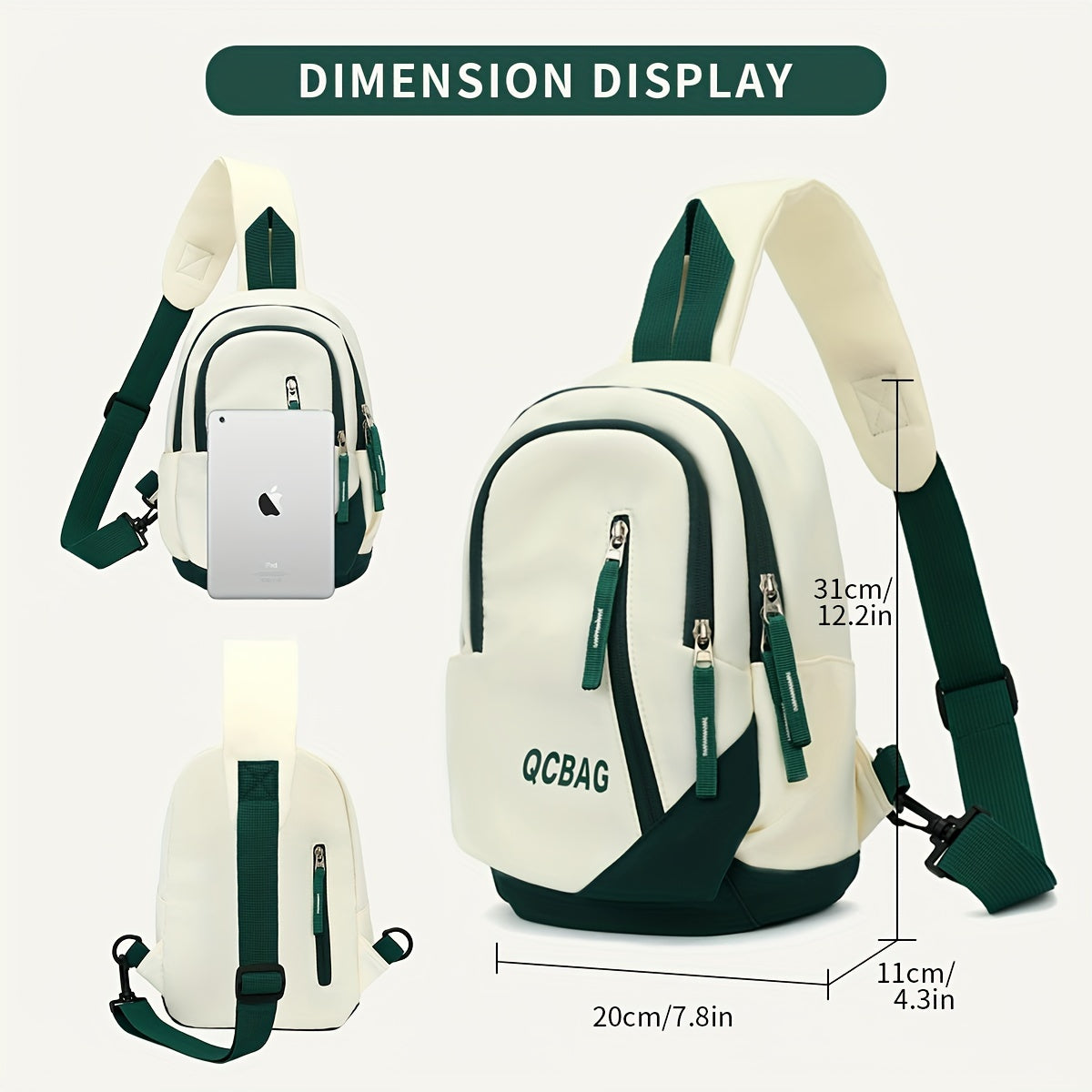 Lightweight Small Sling Bag Casual Graphic Chest Bag For Outdoors Travel