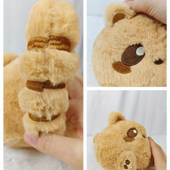 Little Bear Plush Toy Soft Cartoon Stuffed Doll Sofa Bedroom Decoration