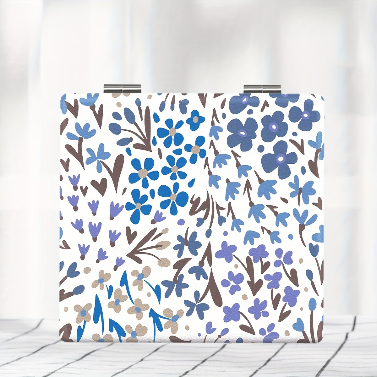 Pastoral Style Broken Flower Series Portable Makeup Mirror