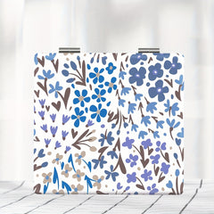 Pastoral Style Broken Flower Series Portable Makeup Mirror