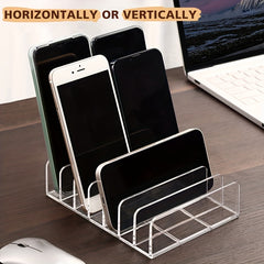 7 Grids Desktop Organizer Holder for Tablet & Cell Phone