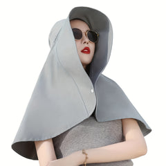 Women's Large Brimmed Shawl Hat for Beach Vacation