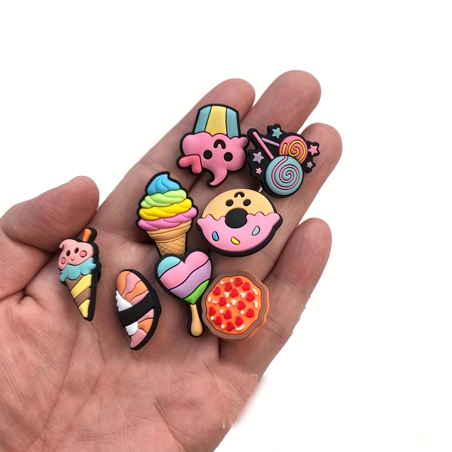 Cartoon Snack Shoe Charm Clogs Sandals DIY Decoration