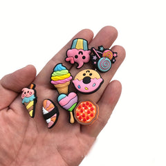 Cartoon Snack Shoe Charm Clogs Sandals DIY Decoration