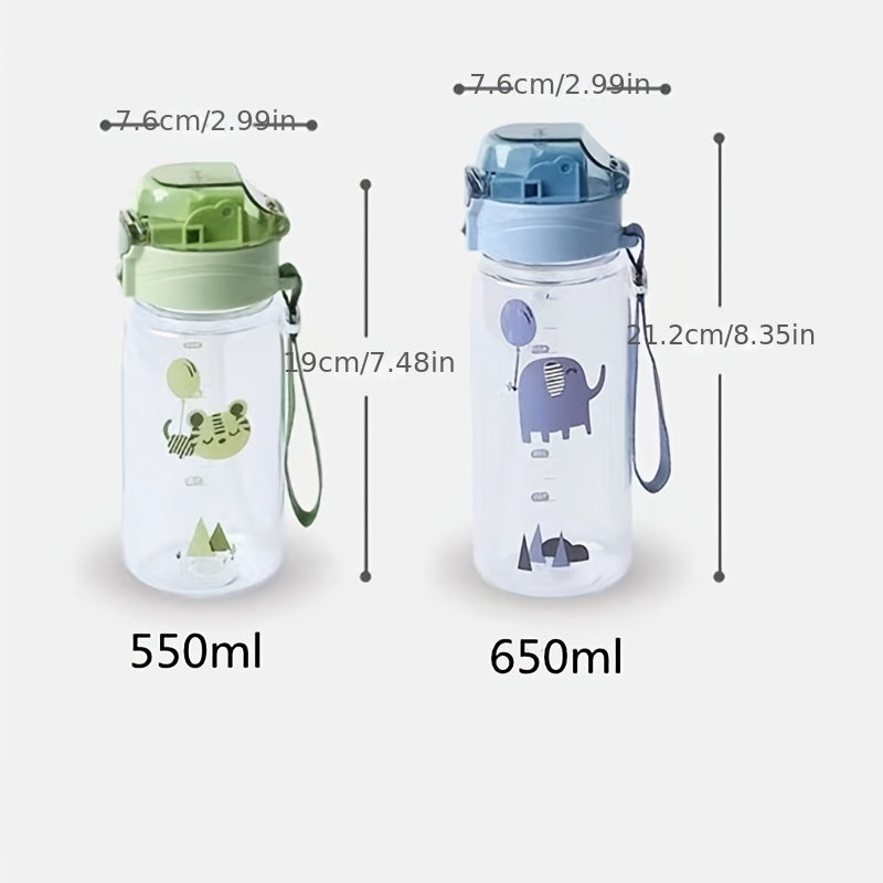 Bouncing Lid Straw Cup 550ml/650ml