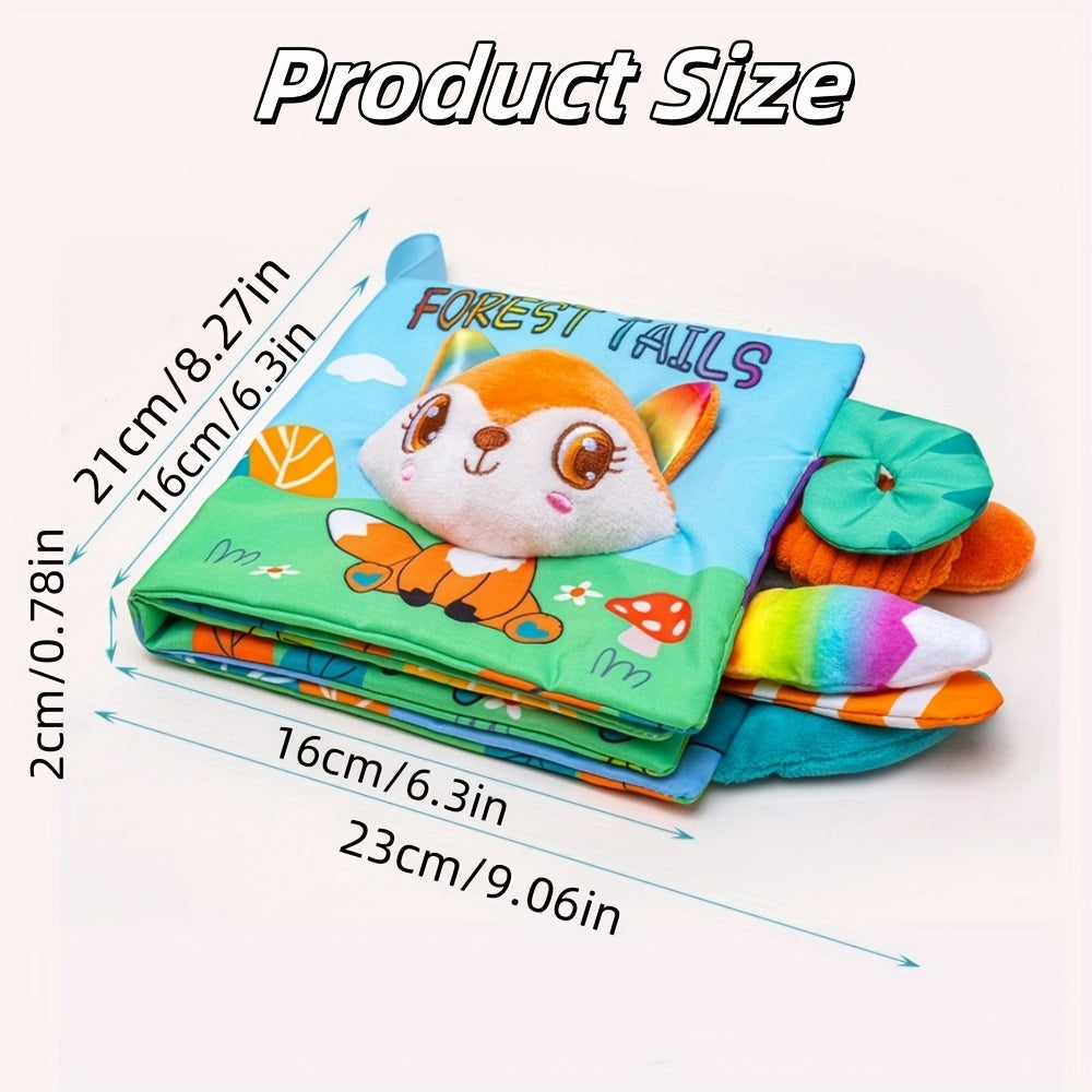 Crinkle Busy Books Animals Cloth Books Touch Feel Sounds Interactive