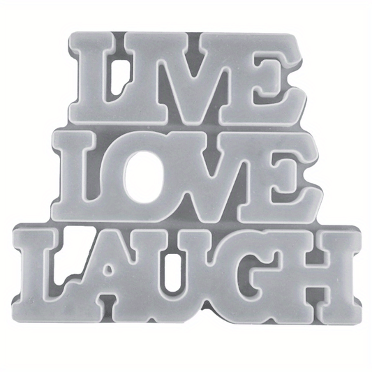 Love Silicone Resin Mold Live Love Laugh Epoxy Casting DIY Sign Craft Supplies
