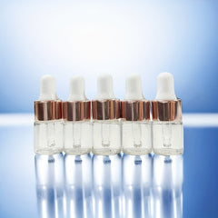 5pcs Small Clear Glass Dropper Vials For Essential Oils Aromatherapy Perfume