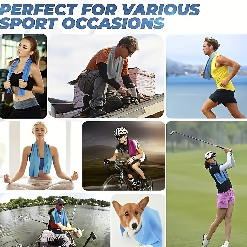 Quick Drying Ice Silk Towel for Exercise Stay and Sweat All Summer