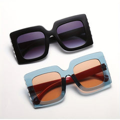 Y2K Square Sunglasses - Jelly Block Anti Glare Glasses UV400