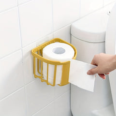 Wall Mounted Toilet Paper Holder Storage Container for Tissue Basket