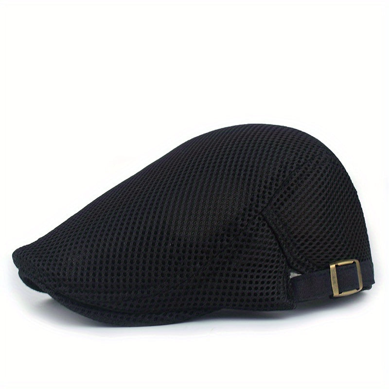 Beret Men's Summer Thin Mesh Breathable Sun Protection Hat