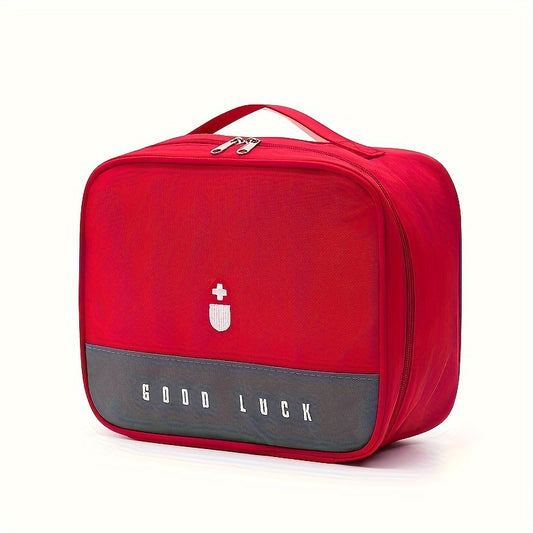 Durable Polyester Medicine Organizer Travel Case with Storage Pocket