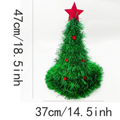 Christmas Green Tree Shaped Hat - Thanksgiving Gift