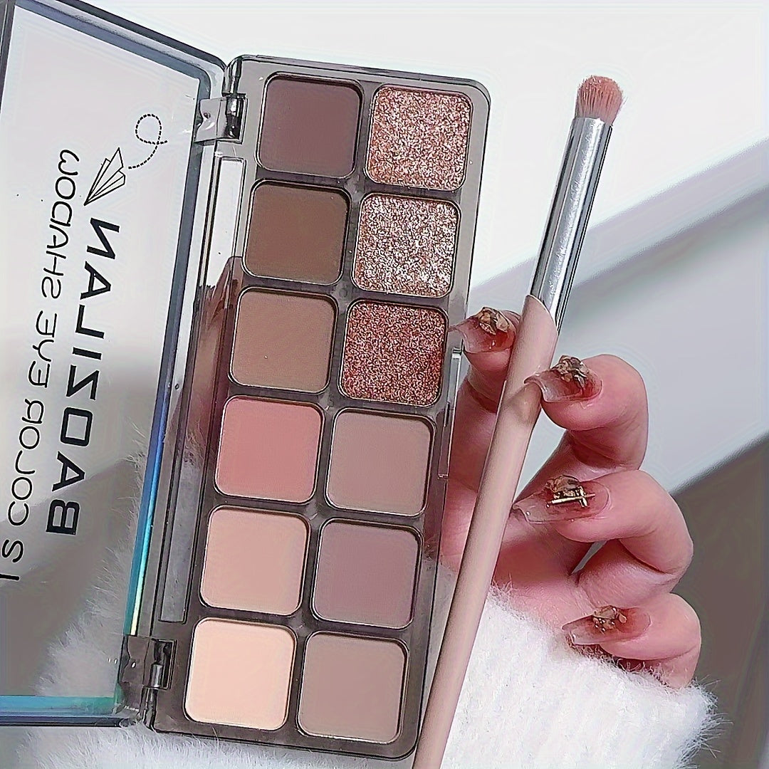 BAOZLAN Nude & Pink Eyeshadow Palette Matte & Shimmery Finish