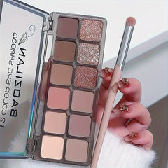 BAOZLAN Nude & Pink Eyeshadow Palette Matte & Shimmery Finish