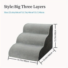 Small Dog Stairs Ramp Climbing Steps Cat Portable Dog Stairs