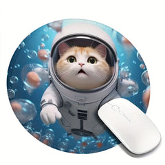 Cat At The Bottom Of The Sea Mouse Pad