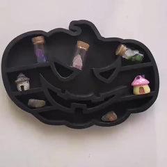Funny Pumpkin Crystal Holder Wall Mounted Storage Rack