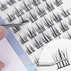 Fluffy C Curling 120 Cluster Lashes 8-11mm Mixed Length False Eyelashes